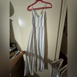 Love Tree White and Gray Jumpsuit